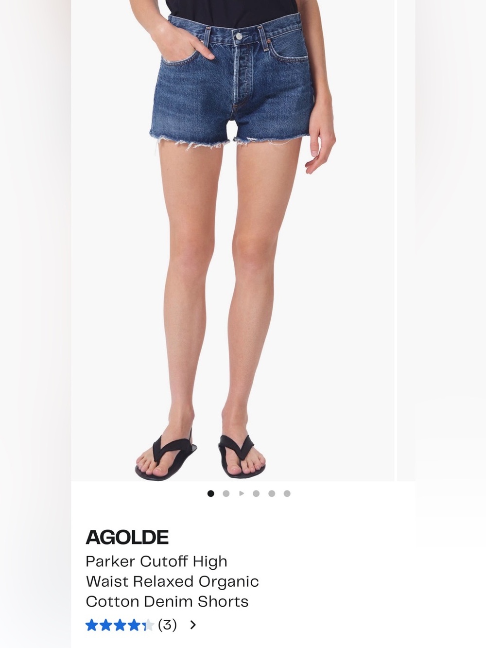 Agolde Parker Cutoff Shorts
